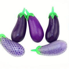 Stretchy Sand Filler Eggplant Squeeze Fidget Toy