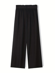  Women's Wide Leg Trousers With Belt