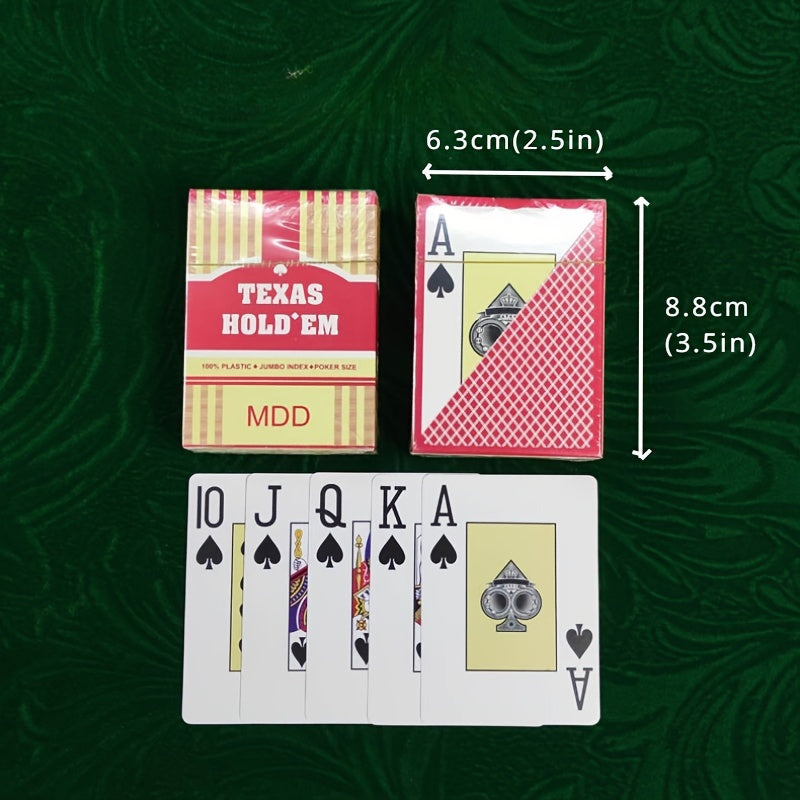 Large Playing Cards Waterproof PVC Texas Hold'em Poker