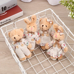 1pc Linen Bear Keychain Bag Pendant Ornament