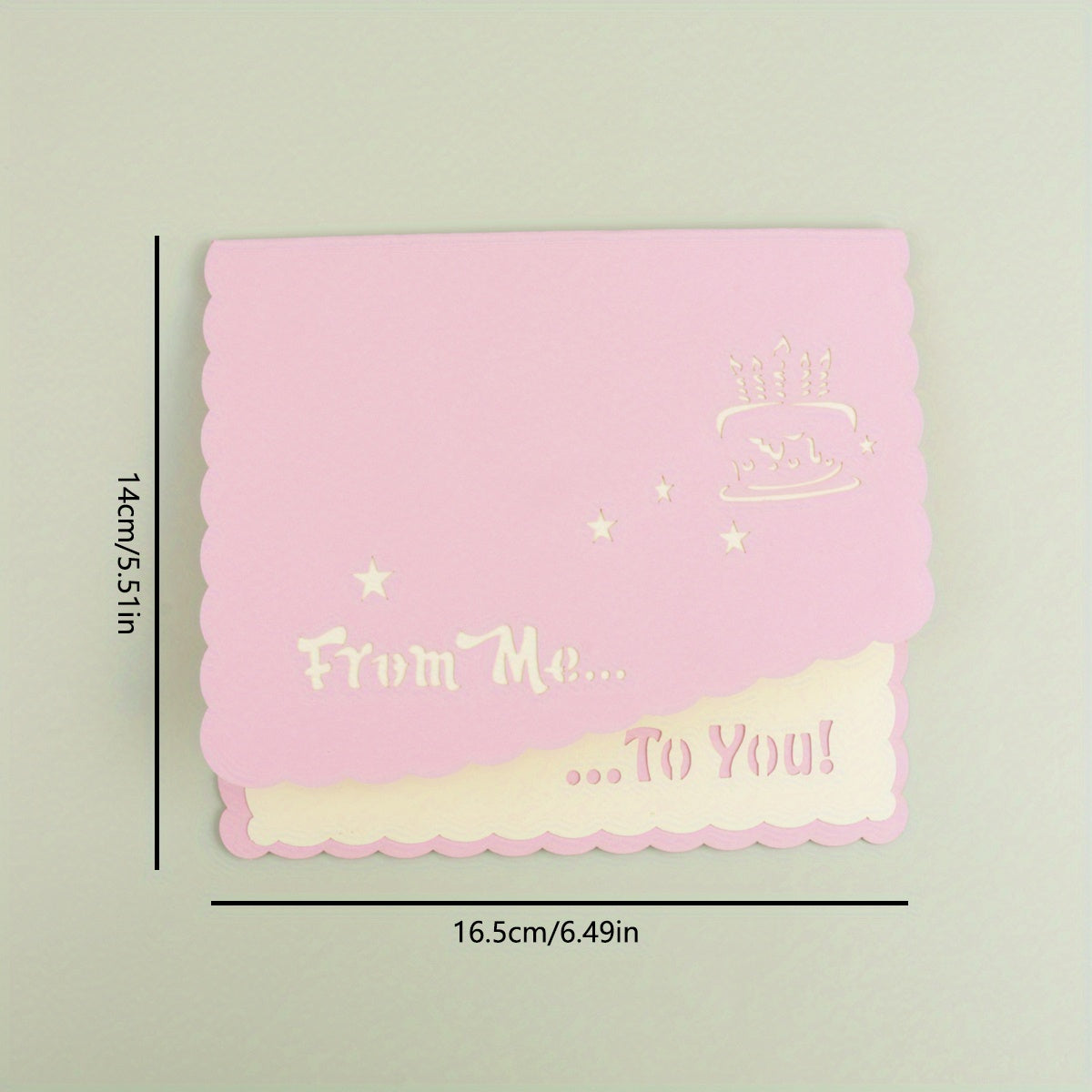 3D Happy Birthday Greeting Card - Bronzing Foldable Birthday Gift Blessing