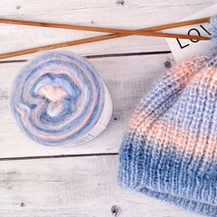 Gradient Segment Dye Mohair Yarn Soft Warm Wool Yarn For DIY Crocheting