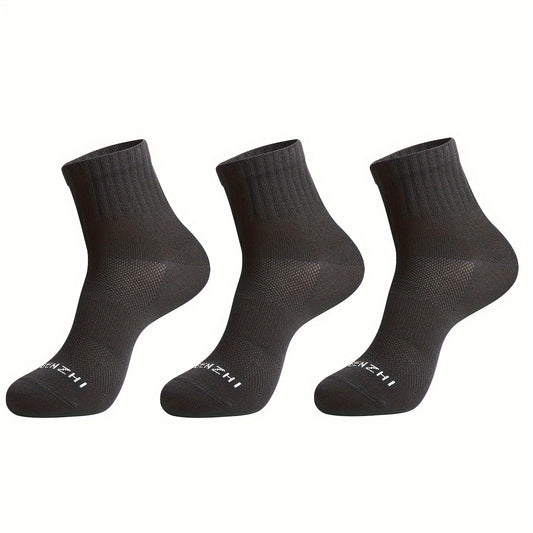 Men's Moisture Wicking Running Socks - 3 Pairs