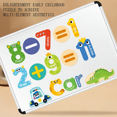Magnetic Letter Number Learning Toy Preschool Math Counting Uppercase Animals Nu