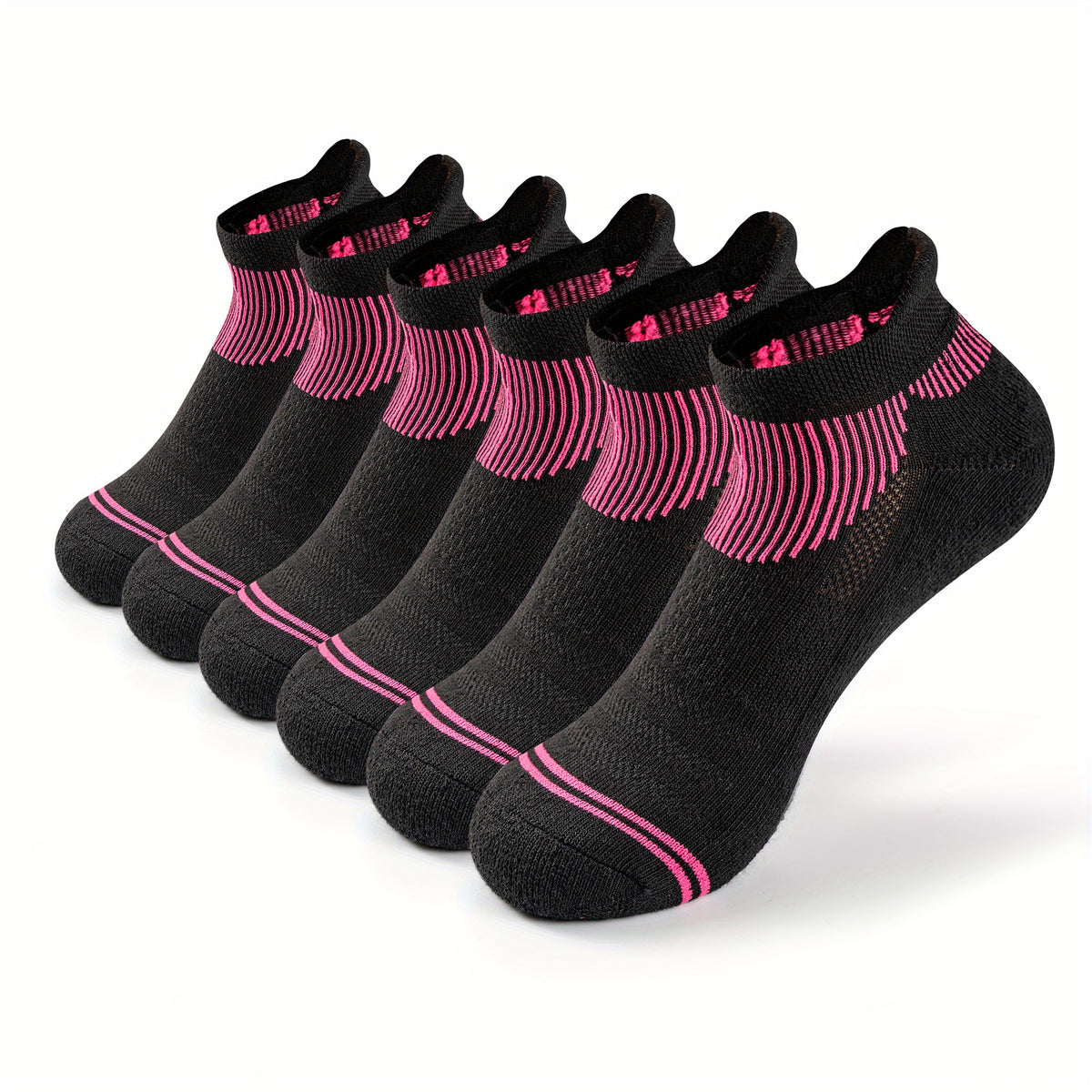 AceFine 6 Pairs Short Sports Socks Thick Low Cut Ankle Women's Stockings