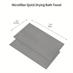 Quick Drying Bath Towel Soft Microfiber Lightweight Highly Absorbent