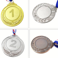 12pcs Olympic Style Award Medals with Neck Ribbon