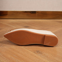 Women's Pointed Toe Ballet Flats Soft Sole Slip On Office Work Flats