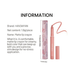 Dual Use Lip Liner Pen Smudge Proof Matte Finish Long Lasting Lip Makeup