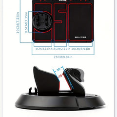 Car Anti skid Pad Mobile Phone Holder Storage Number Plate Multifunctional