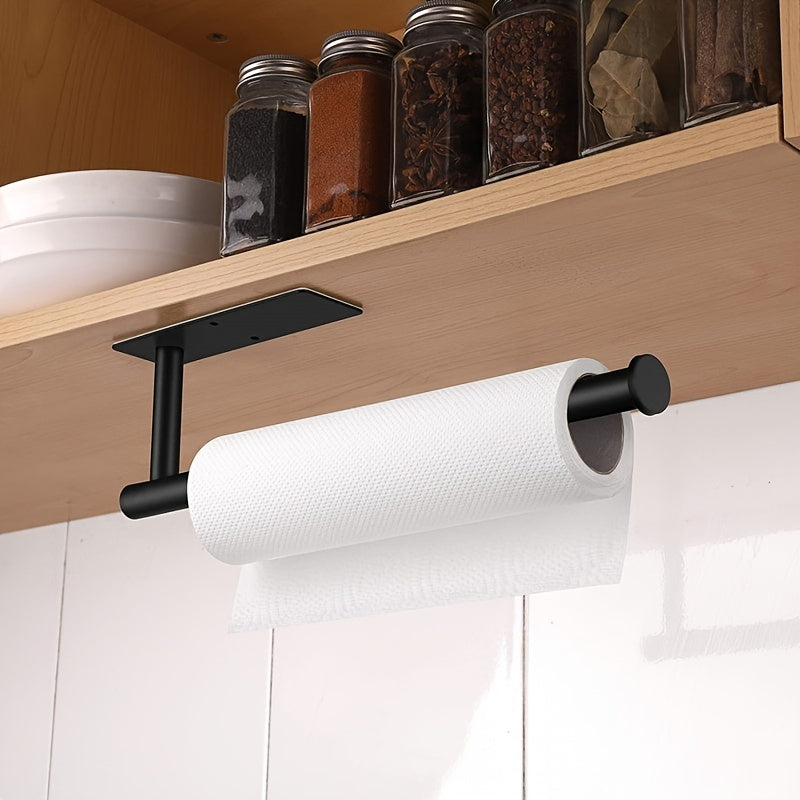 Under Cabinet Paper Towel Rack Kitchen Adhesive Holder