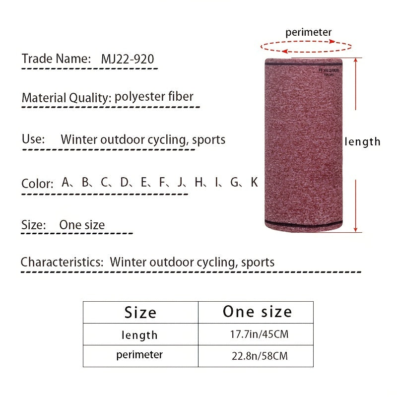 Elastic Windproof Neck Gaiter Infinity Scarf For Cycling Motorcycle