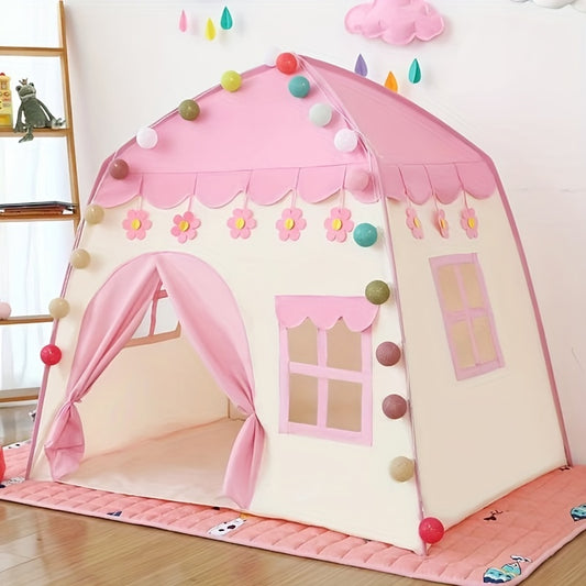 Kids Indoor Play House Field Grid Baby Room Tent Oxford Cloth Toy House