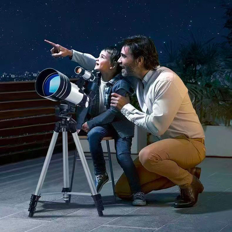 High Refracting Telescope 99X Max Magnification 70mm Lens ABS Material