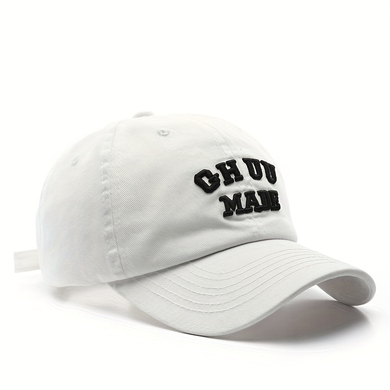 Men's Washed Curved Brim Baseball Cap Outdoor Sun Hat