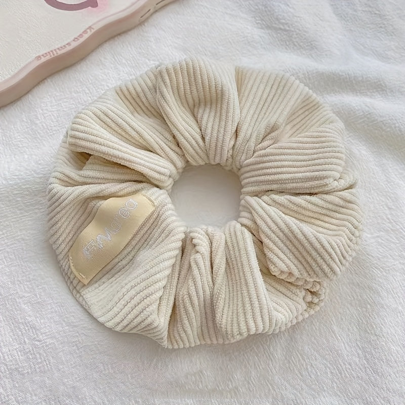 Solid Scrunchie Soft Fabric Hair Tie Ponytail Holder