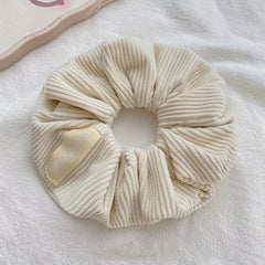 Solid Scrunchie Soft Fabric Hair Tie Ponytail Holder
