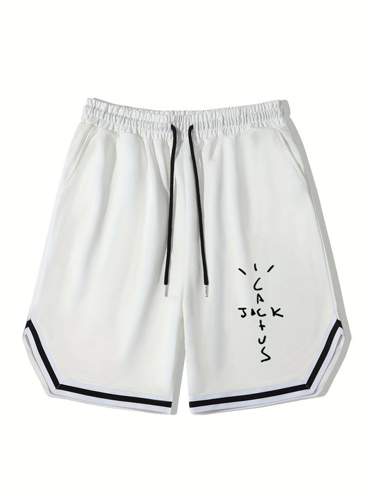 Men's Bottom Stripe Comfy Shorts Drawstring Waist