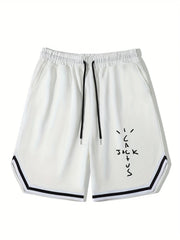 Men's Bottom Stripe Comfy Shorts Drawstring Waist