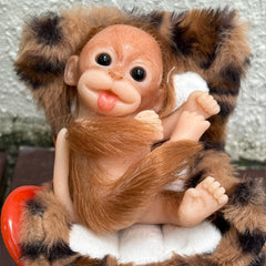 15 Mini Monkeys Reborn Dolls Soft Silicone Realistic Bebe Reborn Doll Toys