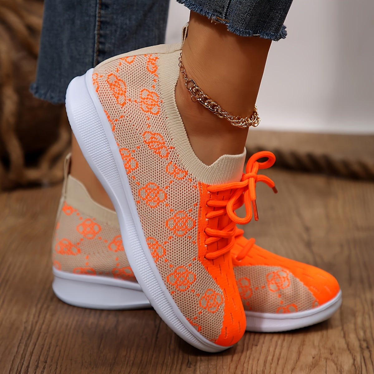 Women's Outdoor Running Shoes Mesh Breathable Non Slip Lightweight Sneakers