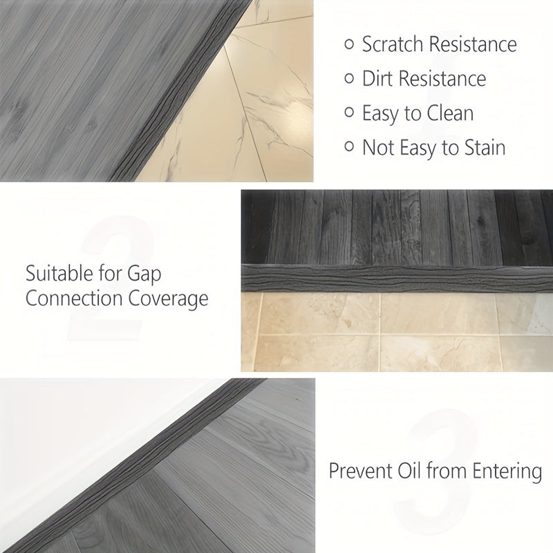 3.05m Self-Adhesive Floor Transition Strip, Laminate/Vinyl Floor Flat Divider