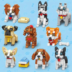 1002pcs Dog Model Building Blocks Set - Various Breeds - Assembly Toy