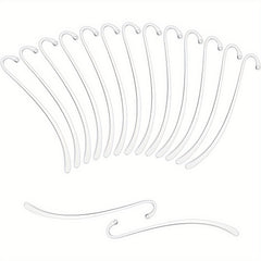 15pcs Silver Plated Smooth Bookmark Charms for Jewelry Making