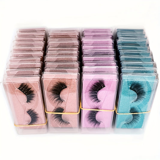Soft Thick Fluffy 3D Lashes Curling Slender Lashes Box