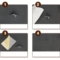 Multicolored Leather Repair Patch Self Adhesive 24x30cm