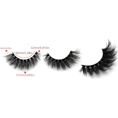 5 Pairs Thick 18mm Fluffy False Eyelashes Cat Eye Lashes