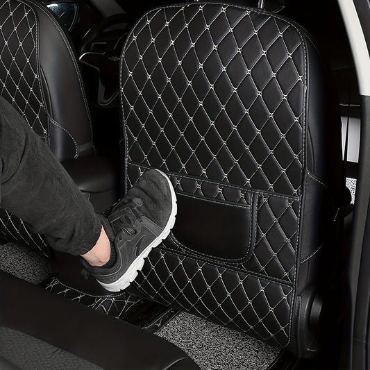 Car Backseat Kick Mats Front Seat Protector Car Storage Bag Caddy