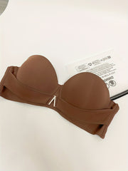 Wireless Push Up Bra Breathable Comfortable Detachable Straps Lingerie