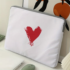Red Heart Laptop Bag Protective Soft Case
