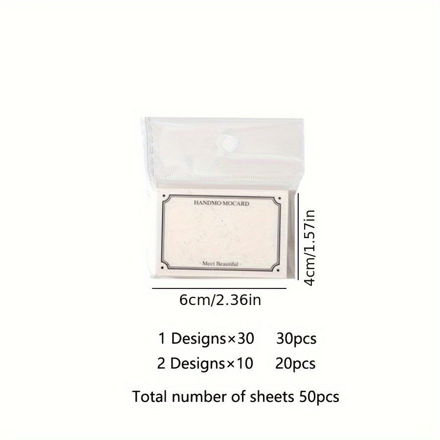 Retro Note Pad Time Show Series - 50 Pieces