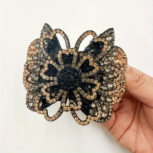 Rhinestone Flower Hair Claw Large Hair Clip Hair Accessories