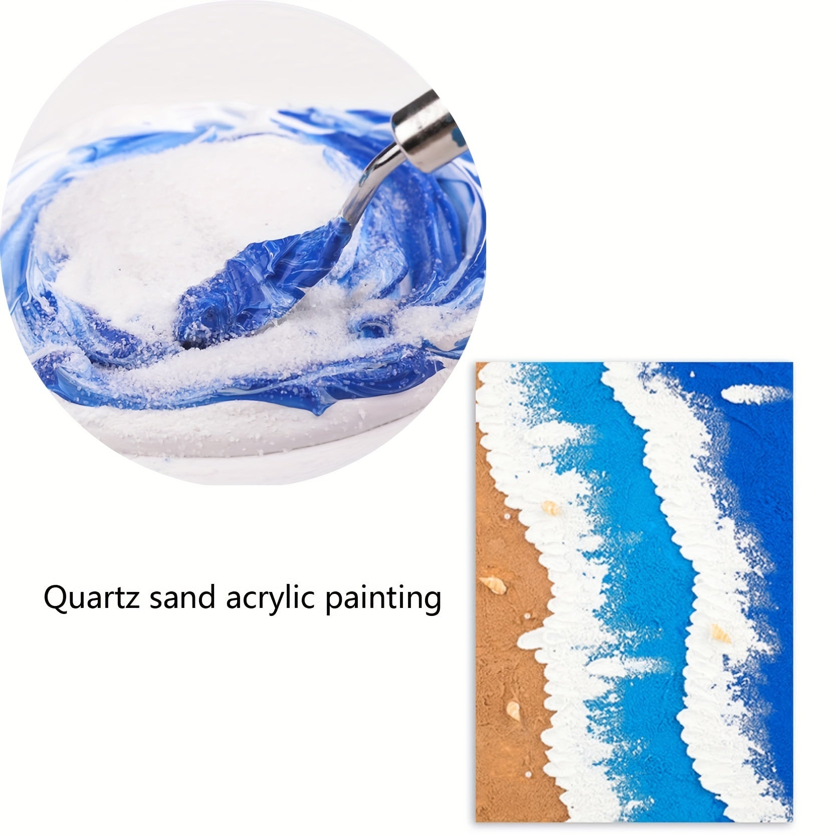 Quartz Sand 40-80 Mesh Natural Fine Grained Sand for DIY Art Wedding Decor