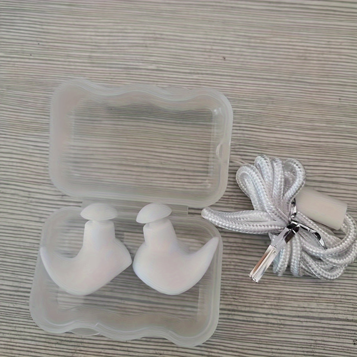 Reusable Earplugs with Lanyard for Swimming and Sleeping