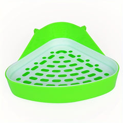 Small Animal Potty Trainer Corner for Ferrets, Hamsters, Dwarf Rabbits