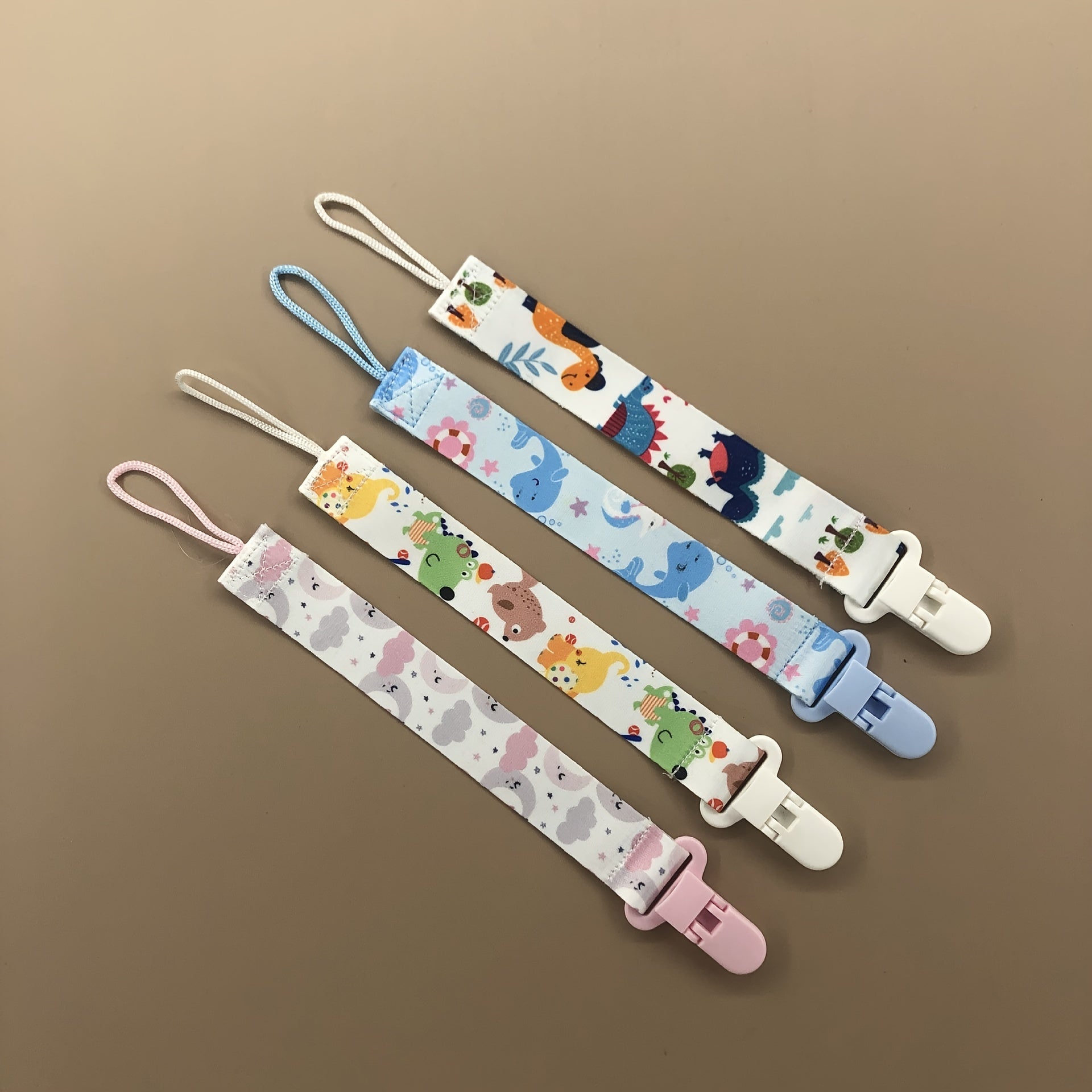 Baby Pacifier Clip Chain Ribbon Holder Anti-drop Strap Feeding Gift