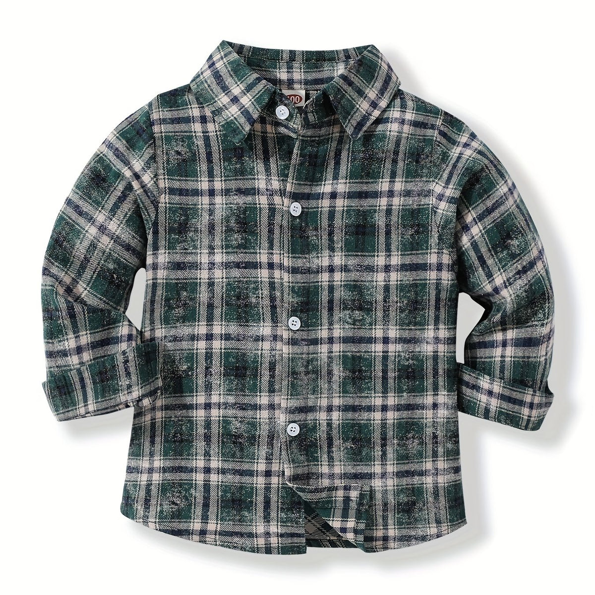 Boys Plaid Shirts Long Sleeve Button Down Tops Spring Fall Outwear