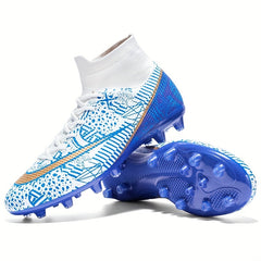 Boy's AG Cleat Football Boots High Top Lace Up Soccer Cleats