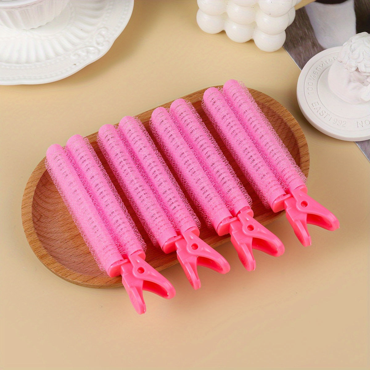 4pcs Fluffy Hair Root Clips No Heat Curls Stylish Hair Accessories