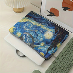 Night Sky Laptop Zipper Cover Soft Bag for Library and Commuting