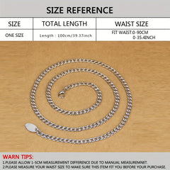 Metal Waist Chain Belt for Women Dress Clothes Accessories