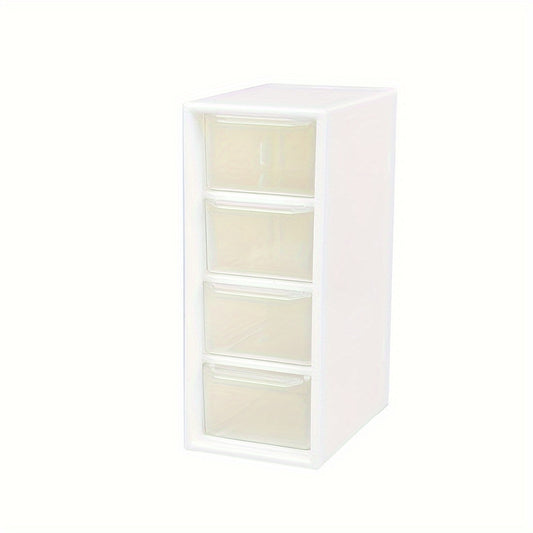 4pcs Small Drawer Storage Box Desktop Finishing Four Palace Grid Storage