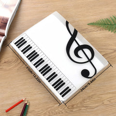 10pcs A4 Transparent Music Notation Book Clip, Five line Notation Piano Clip