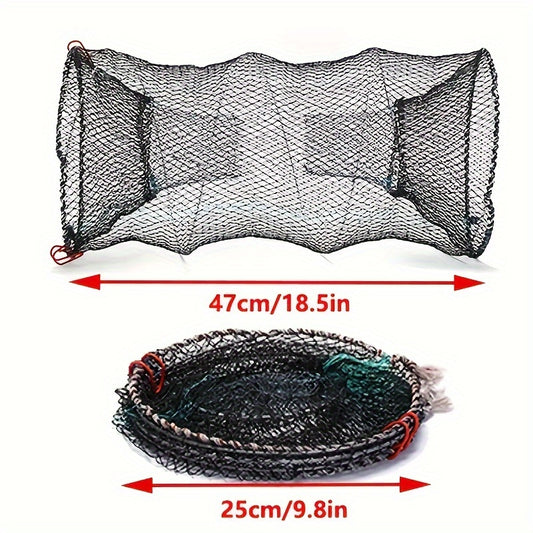 Foldable Spring Fishing Cage Automatic Opening Crab Net