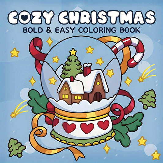 Deluxe Christmas Coloring Book 20x20cm Upgraded Edition