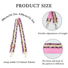 Leopard Print Bag Strap Wide Shoulder & Crossbody Replacement